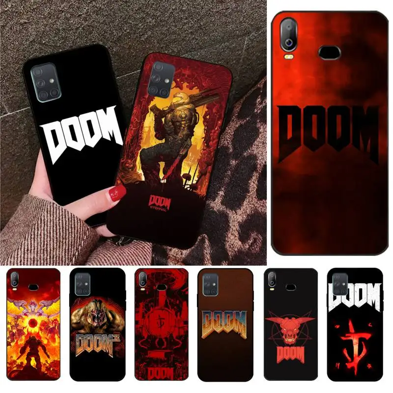 NBDRUICAI Череп игры Doom DIY окрашенный блестящий чехол для телефона Samsung A10 A20 A30 A40 A50 A70 A71