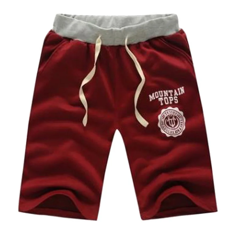 Red-Short 1 HEFLASHOR мужские спортивные штаны, брендовые штаны для бега, мужские свободные повседневные хлопковые хип-хоп брюки с буквенным принтом, спортивный костюм, штаны - Цвет: Red-Short 1
