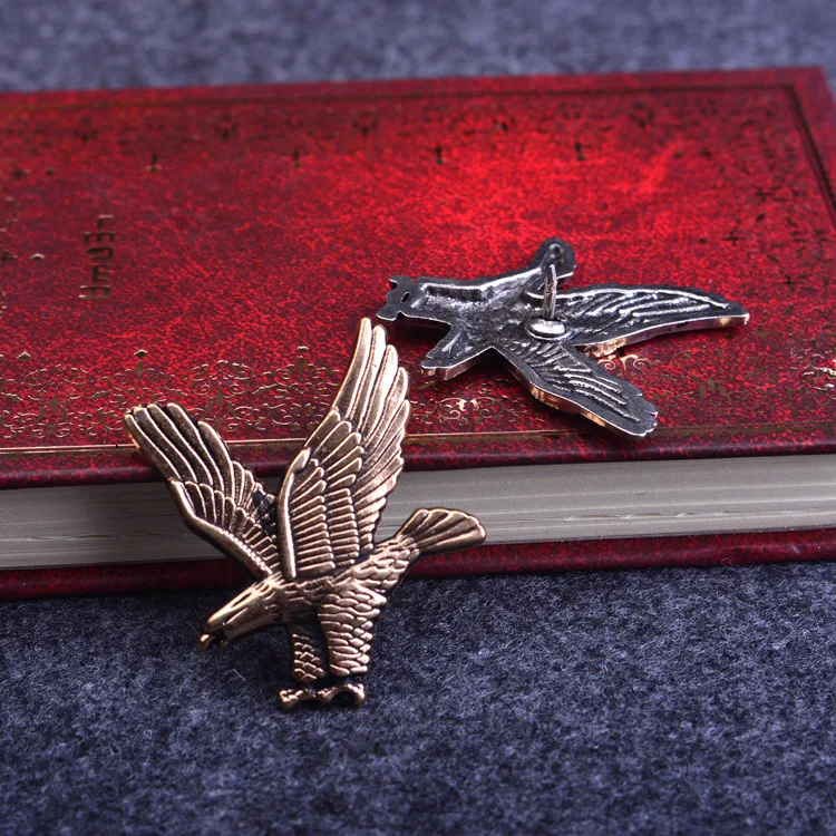Я Remiel стиль Новинка В стиле ретро С металлическим золотым Орел Птица Броши Для