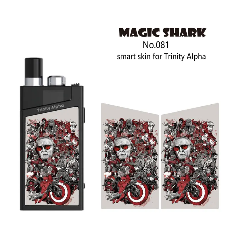 Чехол стикер для телефона Magic Shark Trinity Alpha Vape Pod в стиле милитари мотоцикла|Наклейки