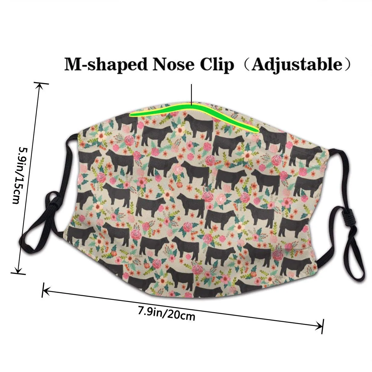 1PC Reusable Fabric Dust Masks Mouth Print Unisex Adult Washable Cartoon Mask Protective Face Anti with 2pc Filter | Аксессуары для