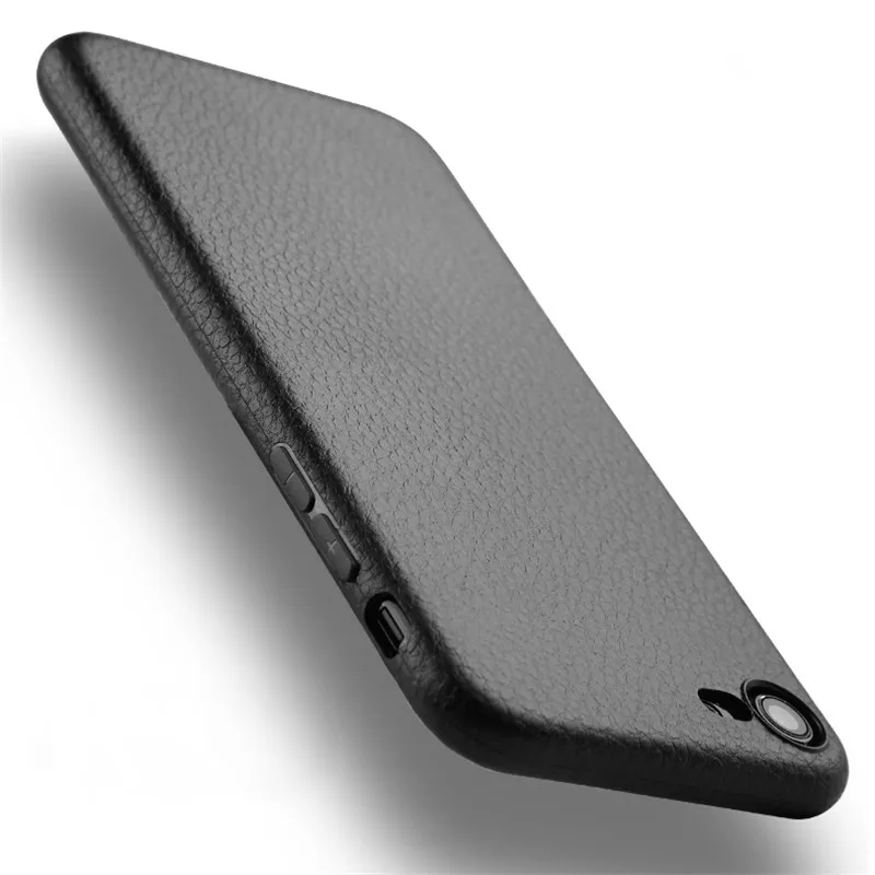 Роскошный кожаный чехол для iPhone 6 6S 8 Plus X Мягкий ТПУ силиконовый 7 7Plus чехлы