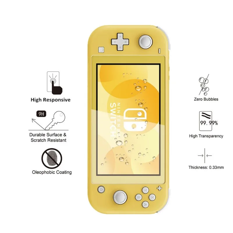 20 шт. Новинка 1/2 Закаленное стекло пленка для Nintendo Switch Lite защита экрана HD