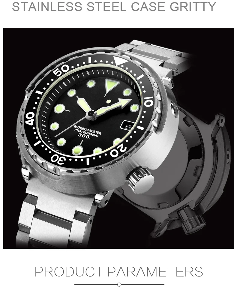 Лидирующий Бренд Rolexable 300 м водонепроницаемые мужские часы для дайвинга автоматические механические часы 316 нержавеющая сталь сапфировые часы для ныряльщика