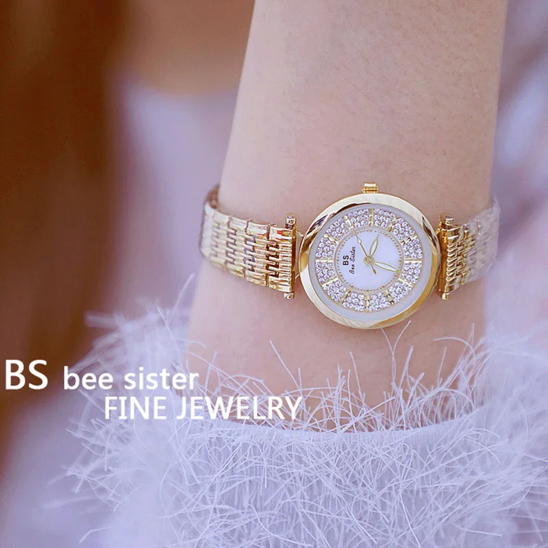 Женские кварцевые часы со стразами Роскошные наручные от лучшего бренда 2019 |