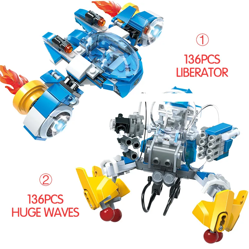 528 шт. Детский конструктор круизные колесницы|Блочные конструкторы| |