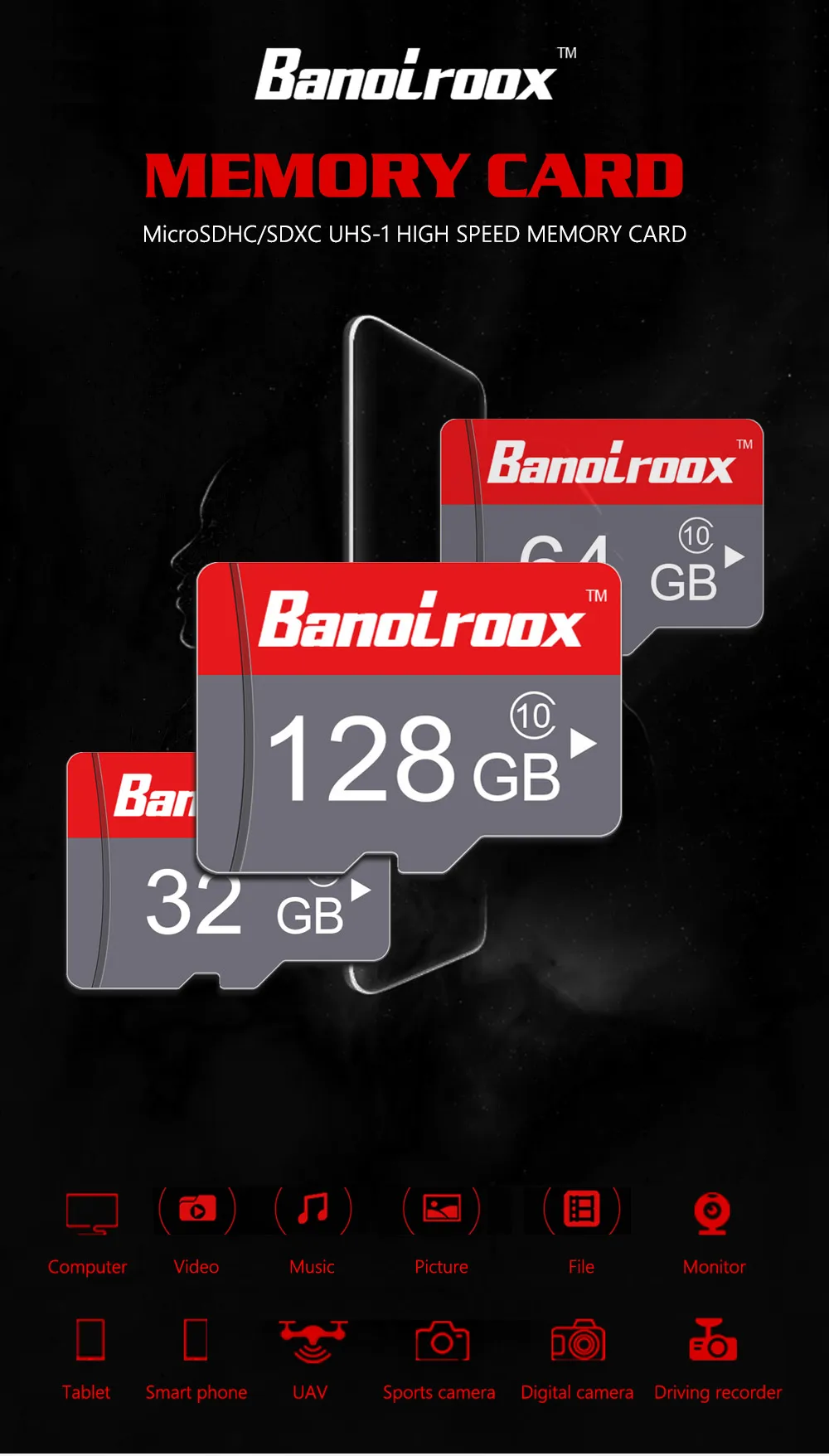 Класс 10 Micro SD карта памяти 8 Гб оперативной памяти, 16 Гб встроенной памяти, 32 GB/64 GB microsd флэш-карта Pendrive 128 Гб карта памяти microsd карты для samsung смартфон