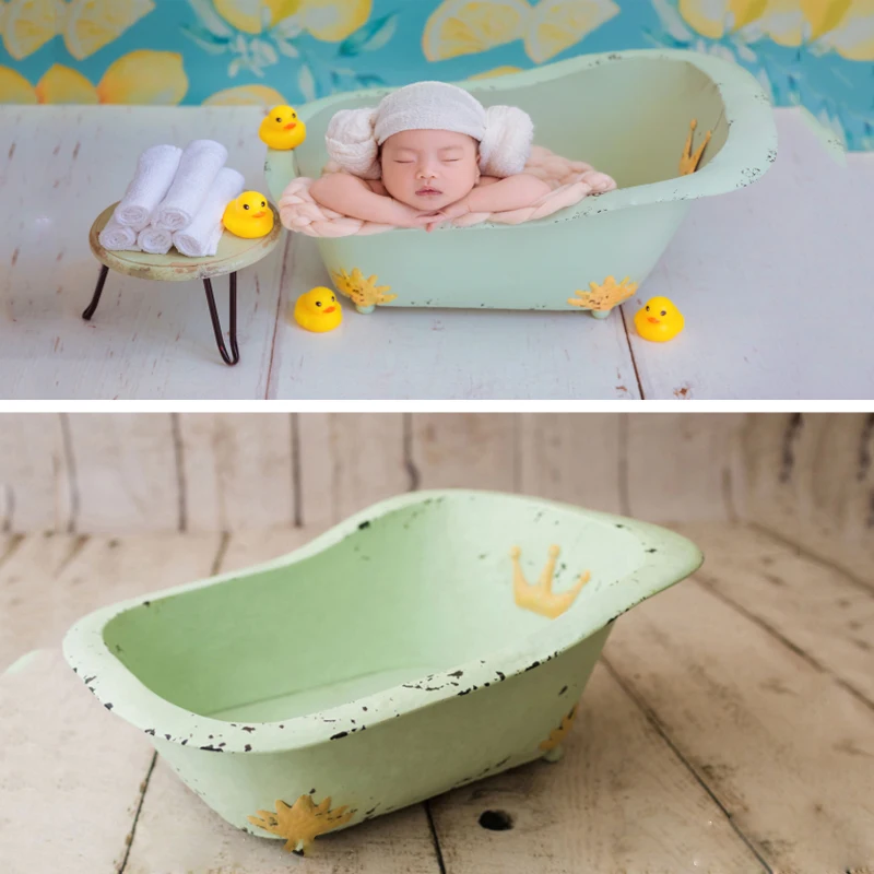 Newborn baby beds Portable cribs kits Wood cot photography props furniture Infant cradles Photo Bed Full-moon Posing Shoot Props