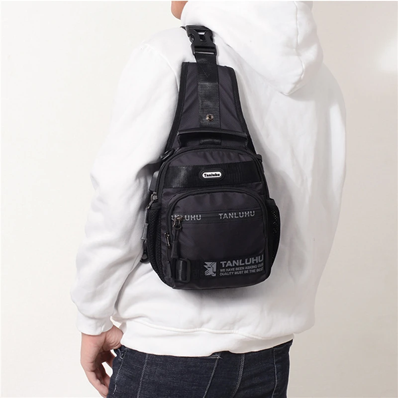 

Men's Multi-Functional Travel Leisure And Business One-Shoulder Cross-Body Bag High Capacity Simple Oxford Backpacks