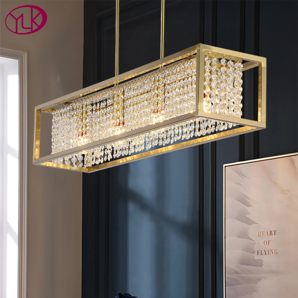 Youlaike прямоугольная столовая люстра светильник ing Роскошный Современный