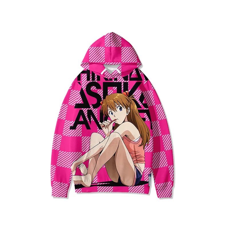 

2021 3D Print EVA Hoodies Sweatshirt Hip Hop Streetshirt Hooded Sweatshirt Men/Women New Asuka Simple Fashion Clothes