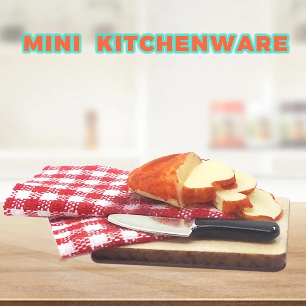 1:12/1:6 игрушечный домик миниатюрная сцена модель кухня разделочная доска ролевые