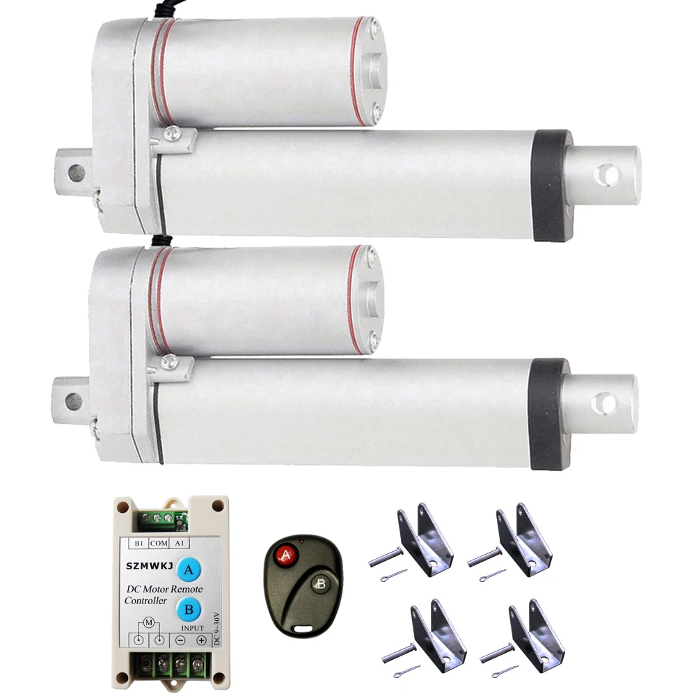 Комплект из 2X100 мм/4 &quotтактный линейный привод водонепроницаемый IP65 двигатель