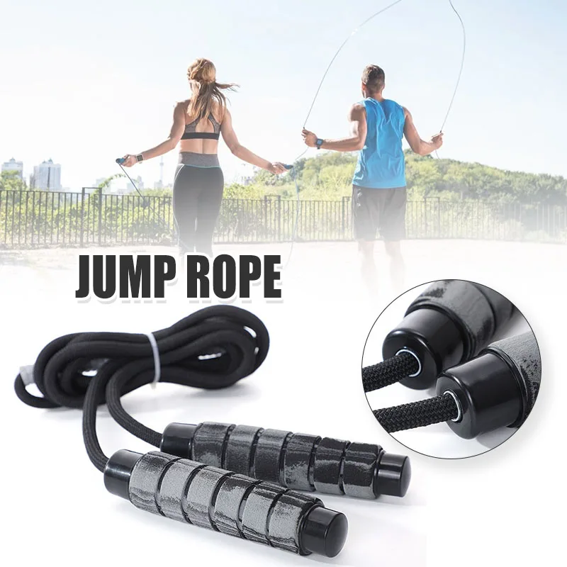 

Jump Rope for Reduce Fat & Weight Loss Fitness Equipment with Foam Handles 3M Adjustable Cotton Cord for Indoor Outdoor N66