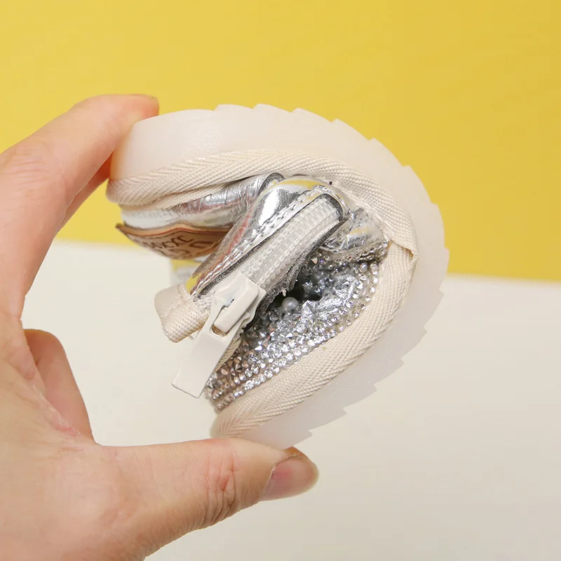 

Winter New Girl Princess Baby Cotton Shoes Snow Boots botas para bebe Children's Shoes Soft Bottom Toddler Shoes Girls D11202