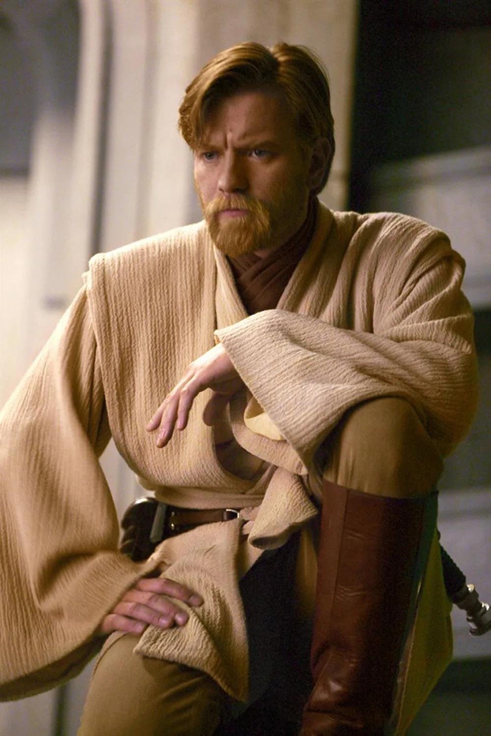 Лидер продаж Аниме "Звездные войны", джедаями Оби/BEN Kenobi маскарадный костюм карнавальный костюм туника костюм Размеры S-XXL