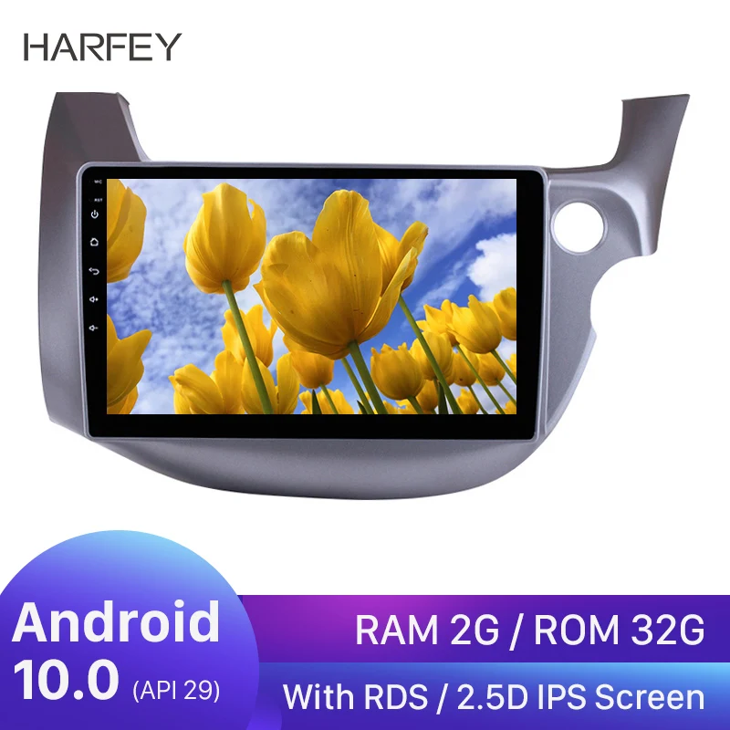 Harfey 10 1 дюймов Android 0 GPS автомобильное радио для 2007 2016 HONDA FIT JAZZ RHD мультимедийный