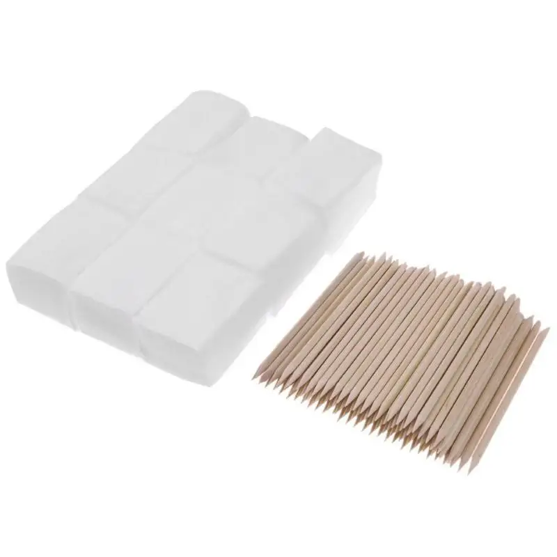 Профессиональные палочки из оранжевого дерева для удаления кутикулы 100 шт. + 900