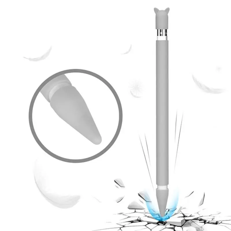 Для Apple Pencil 1 2 чехол КРЫШКА ДЛЯ iPencil iPad Pro планшет сенсорный Стилус колпачок милый кошачий ухо прокрутка силиконовый чехол