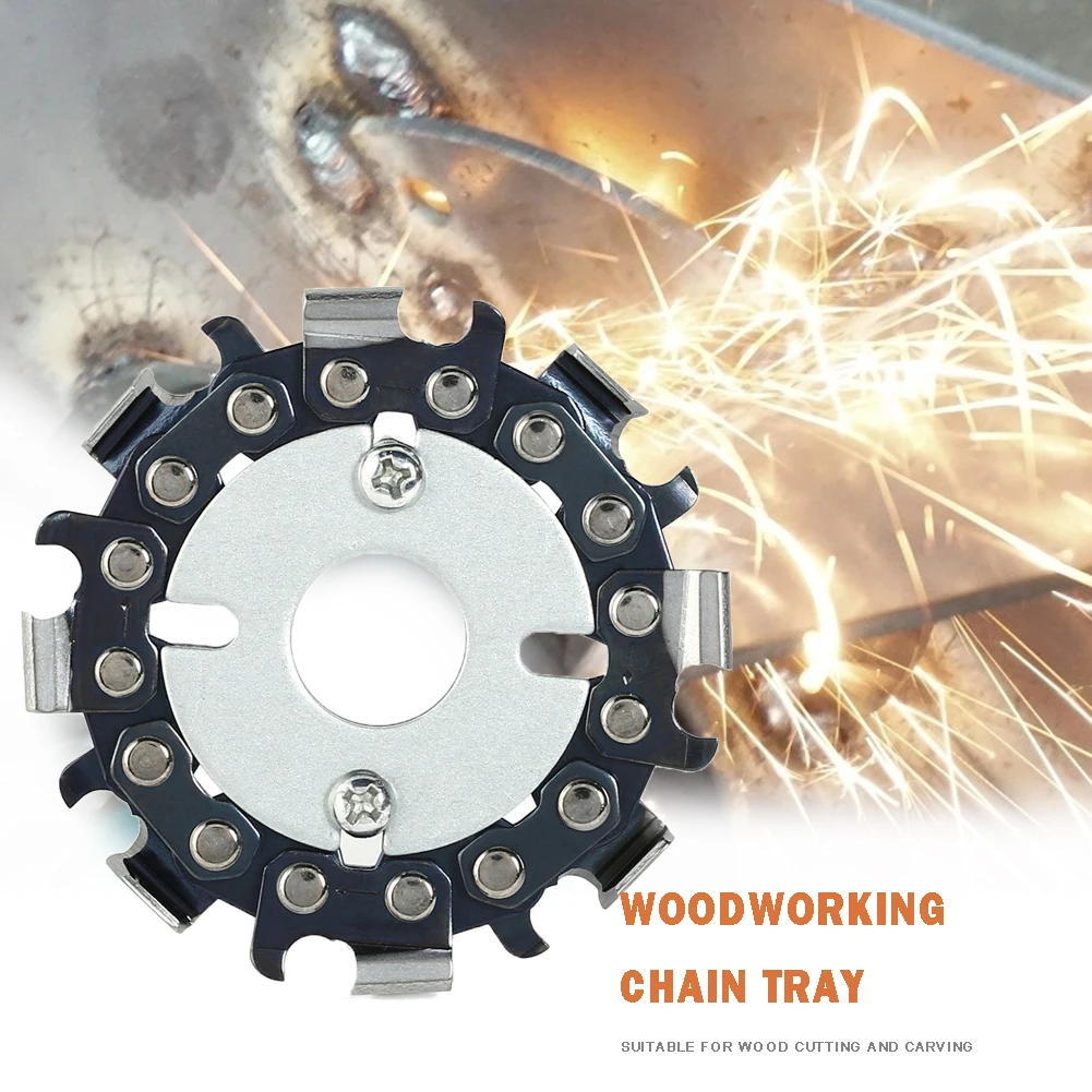 

Saw Blade 8 Teeth Round Angle Grinder Chain Saw Blade Wood Carving Disc Rotary Tool for Wood Cutting and Carving
