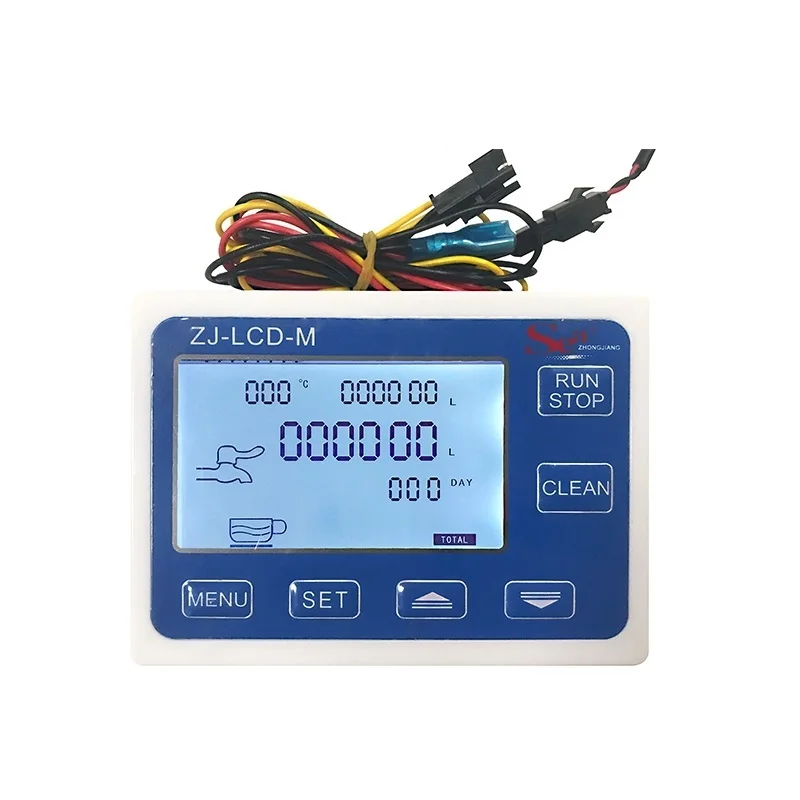 ZJ LCD M Meter Controller + 1/2 "Датчик потока клапан источник питания для измерения воды и