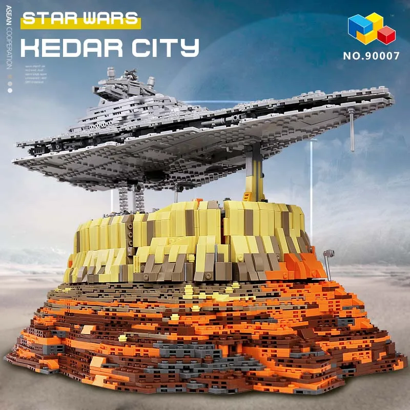 5473 шт MOC Звездный план Разрушитель Круизный корабль Империя над Jedha городской