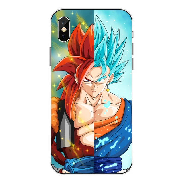 Dragon Ball z super Goku Мягкая силиконовая ТПУ задняя крышка чехол для телефона iPhone 6 6s 7 8 Plus