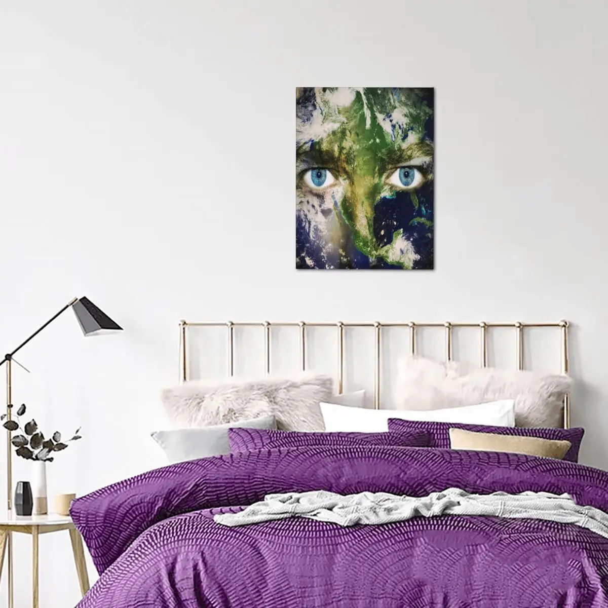 

Eyes Of Earth Canvas Print Wall Art Painting Modern Picture Living Room Decoration