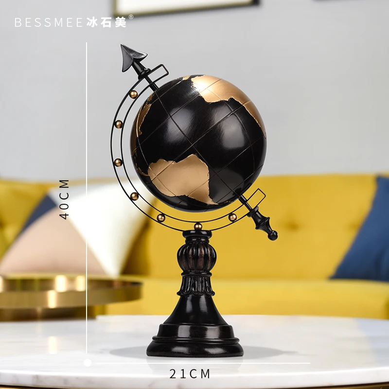 Современные ремесла World Storm Globe светильник из смолы скульптура украшение для дома