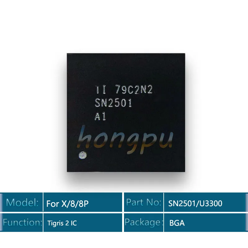 5 шт./лот Новинка SN2501A1/SN2501 A1/U3300 63 контакта для iphone x/8/8 plus TIGRIS 2 Зарядка/зарядное