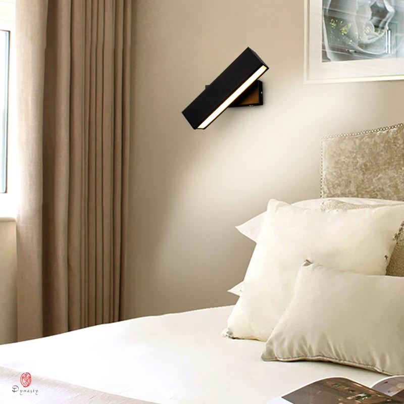 Новый Европейский настенный светильник светодиодный алюминиевый прикроватный