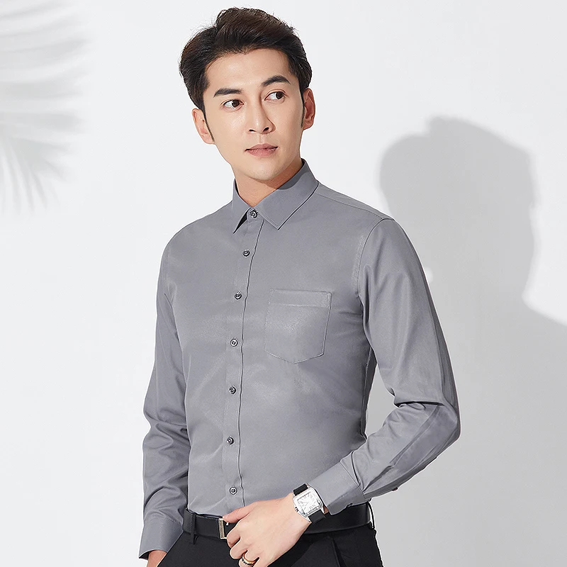 8XL Super Oversized Shirt Men's Long Sleeve Mens Shirts Casual Slim Fit Shirt Men Button Down Shirts for Men Korean Clothes