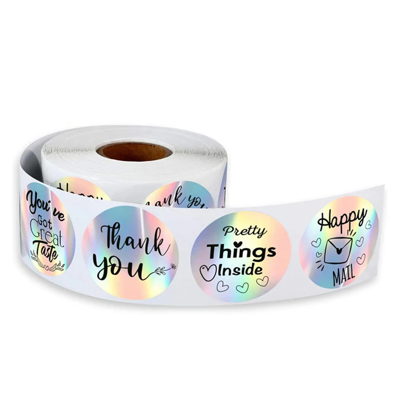 

1/1.5" Thank You for Supporting My Small Business Sticker 6 Design for Small Business Owners Online Sellers 500pcs/Roll BJStore