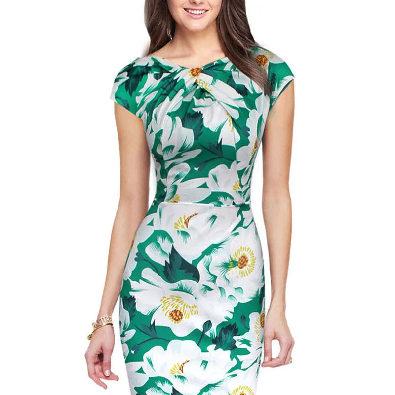 Женское облегающее платье карандаш коктейль с коротким рукавом Вечерние платья