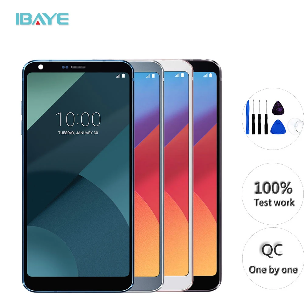 5 7 ''OriginalIPS fulr LG G6 H870 H871 H872 LS993 VS998 сенсорный дигитайзер монтажный Mit Rahmen g6 ЖК
