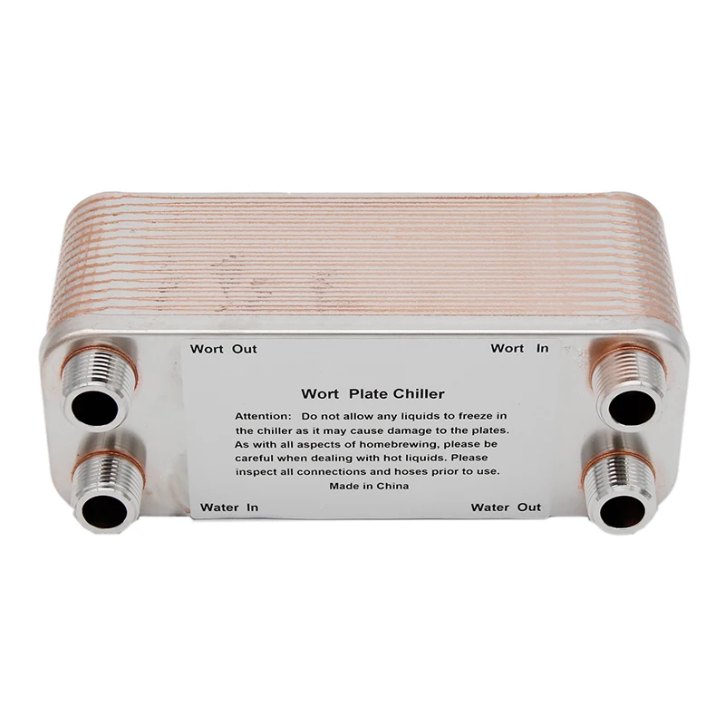 Домашний пивной Чиллер с 30 тарелками мужской чиллер 1/2 &quotNPT теплообменник из