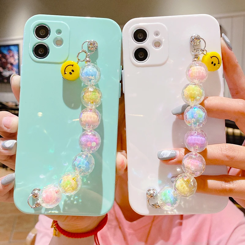 

Bracelet Phone Case For iPhone 12 Pro Max 11Pro 12Pro XS Max XR X 11 Pro Max 12 Mini Soft TPU Case Cover