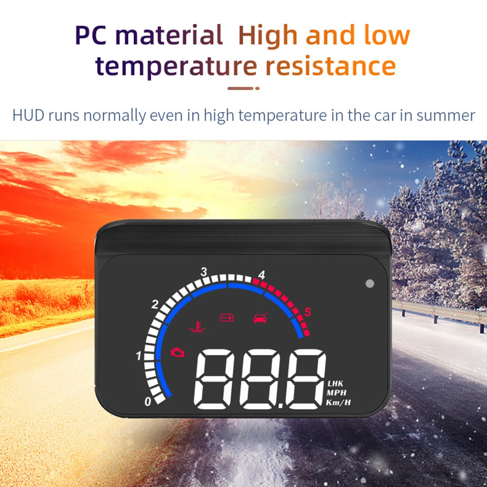Проектор на лобовое стекло автомобиля дисплей цифровые часы Предупреждение о