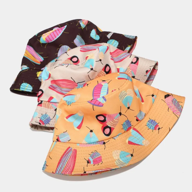 

Cute Cartoon Insect Print Girl College Style Bucket Hat Bucket Cap Kids Summer Shade Fisherman Hat 1 buyer
