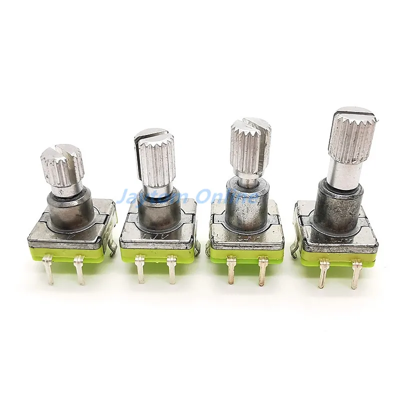1pc EC11 Rotary Encoder Code Switch 30 Position With Push Button 5pin Handle Length 12.5/15/17/19mm | Обустройство дома