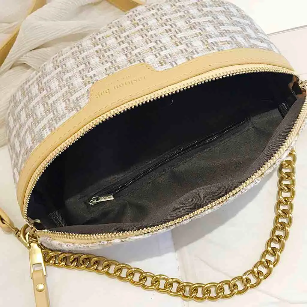 Забавная сумка для женщин модная нагрудная Повседневная Соломенная Сумочка