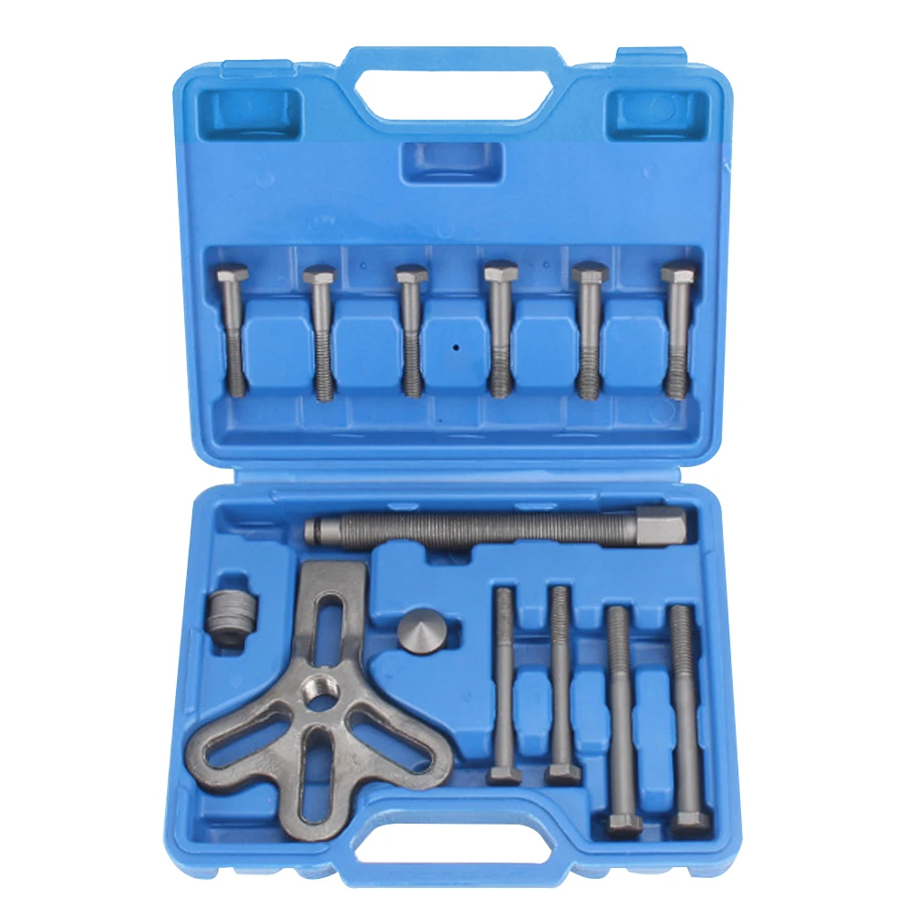 

13pcs Gear Durable Balancer Bolt Puller Set Harmonic Hand Tools Crank Shaft Carbon Steel Remover Portable Car Steering Wheel