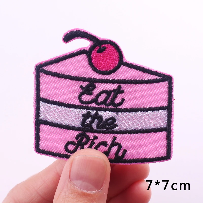 

Cartoon Iron on Patches For Clothing Thermoadhesive Patches on Clothes Japanese-style Food Embroidery Patch DIY Beer Snack Badge