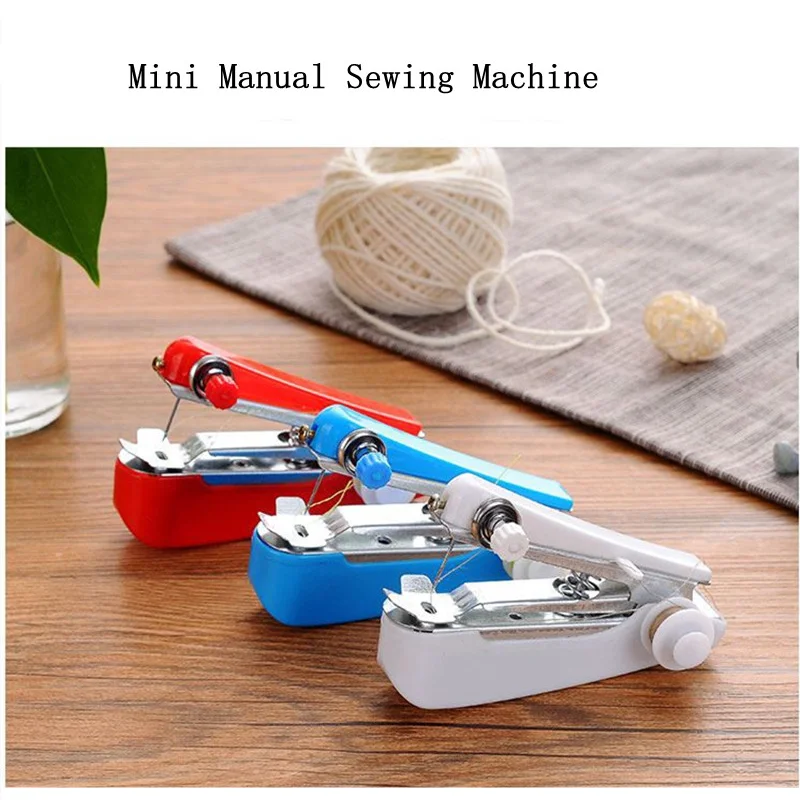 Мини Швейные машины ручная швейная ткань удобный Электрический стежка рукоделие