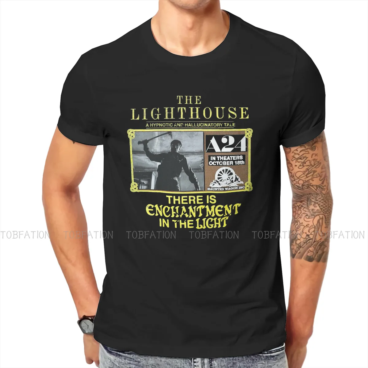 

Robert Pattinson Famous British Actor Movie The Lighthouse T Shirt Classic Grunge Summer Large Cotton Men's Tops Harajuku TShirt