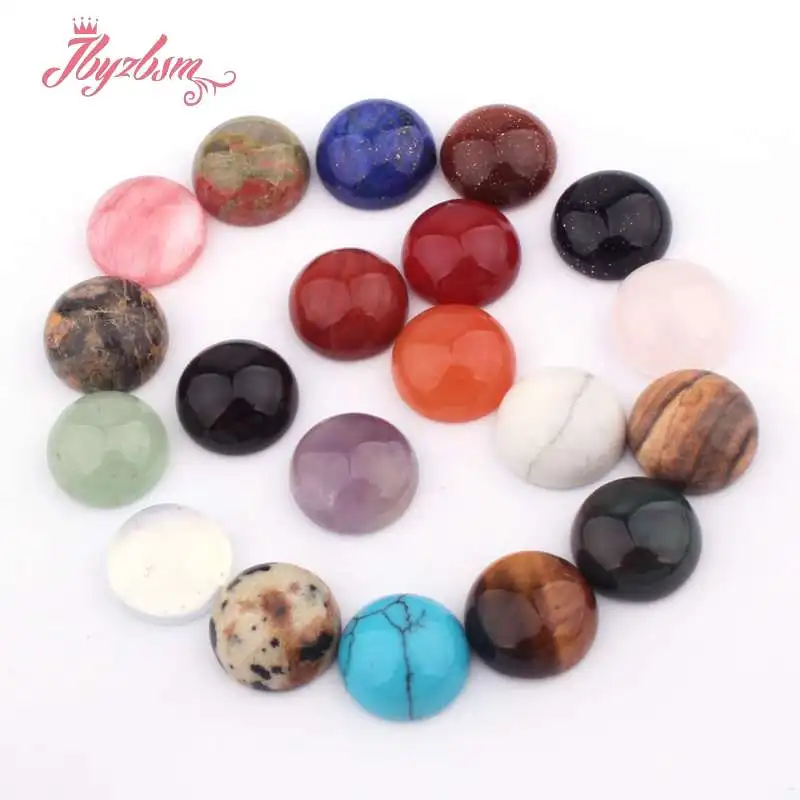 10 мм круглые кабошоны в виде монеты купол незасверленные бусины из натурального