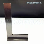 DIN8752 Standard With Stop 160x100mm Stainless Steel 90 Degree Miter Angle Corner Ruler Wide Base Gauge Measuring Tools