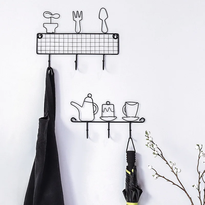 

Украшение кухонной стены крючок за дверью на стене для подвешивания одежды шапки и шарфа Ключ вешалка настенные подвесной светильник в дек...
