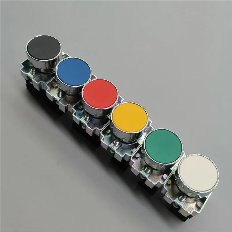 

1pcs machine instantaneous self reset button switch 22mm 10A 240V ~ 3A small circular NC / no xb2-ba31 xb2-ba42