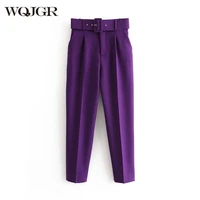 wqjgr high waist trousers womens casual office lady pant trousers streetwear female zoravicky pant fahion